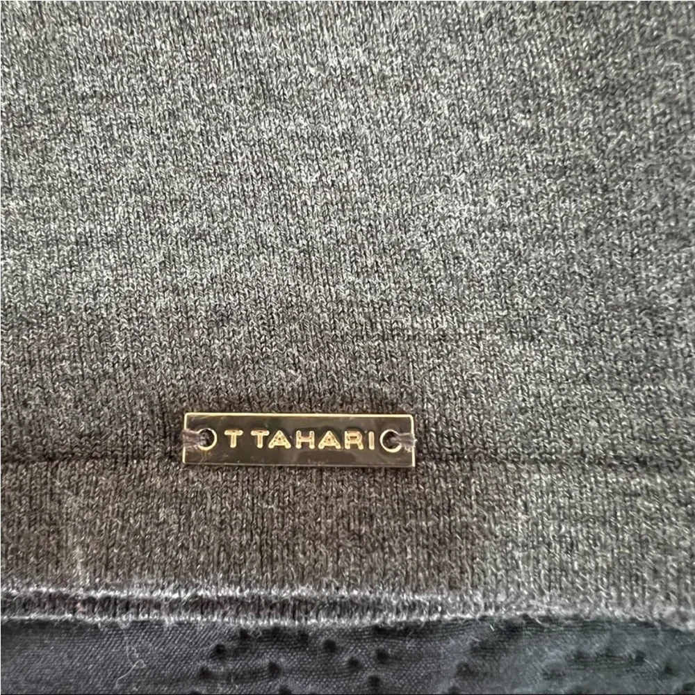 T Tahari Mockneck Sweater, Heather Graphite Gray, Large - Picture 7 of 15